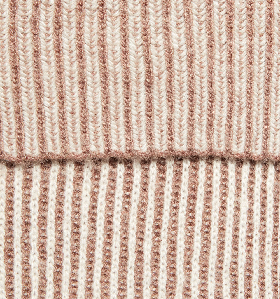 Brown knit scarf - null - Brown | Sisley image number 2